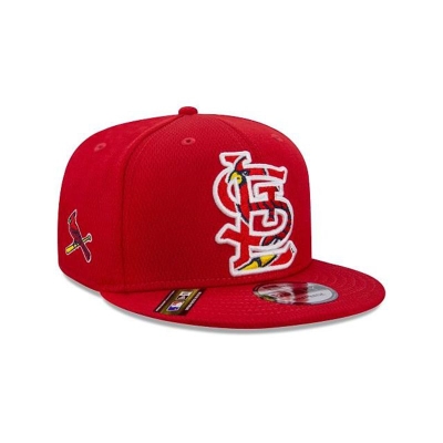 Red St. Louis Cardinals Hat - New Era MLB Batting Practice 9FIFTY Snapback Caps USA1360479